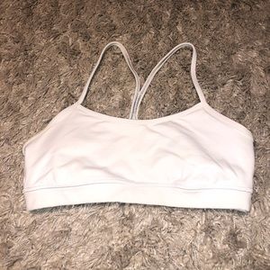 Lululemon white sports bra
